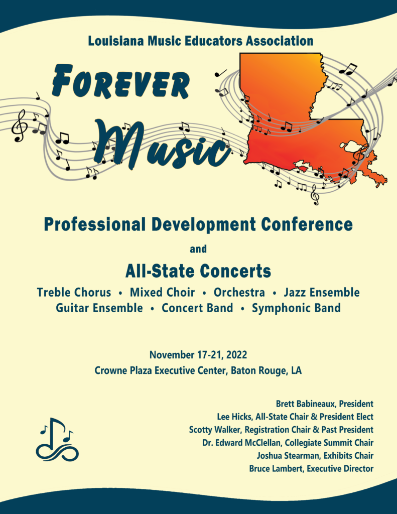 2022 LMEA Conference Program Final WebsiteCover Louisiana Music